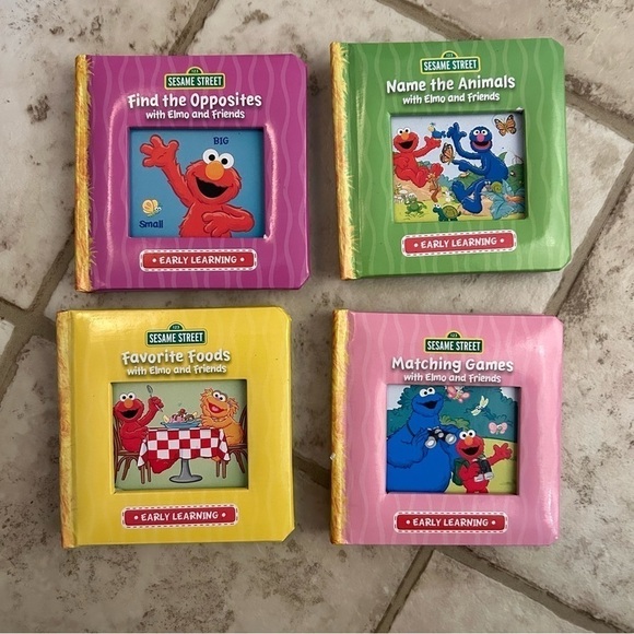 Sesame Street Board Book Lot 8 Books Early Learning - Picture 5 of 6